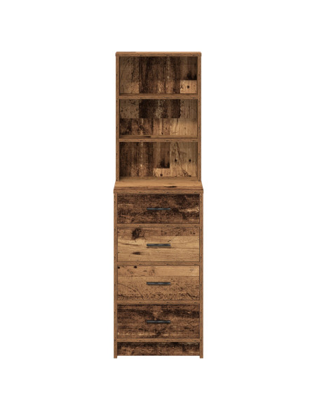 Highboard in Legno Vecchio 40x41x135 cm in Legno Ingegnerizzato