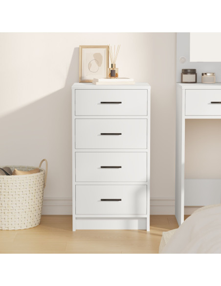 Credenza con cassetto Bianco 40 x 41 x 75 cm Legno multistrato