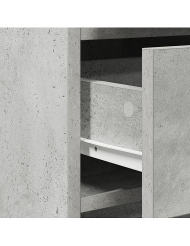 Credenza Grigio cemento 40 x 41 x 75 cm Legno multistrato