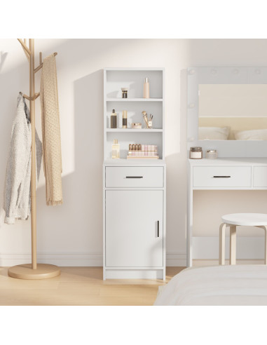 Credenza Bianco 40 x 40,5 x 135 cm Legno multistrato