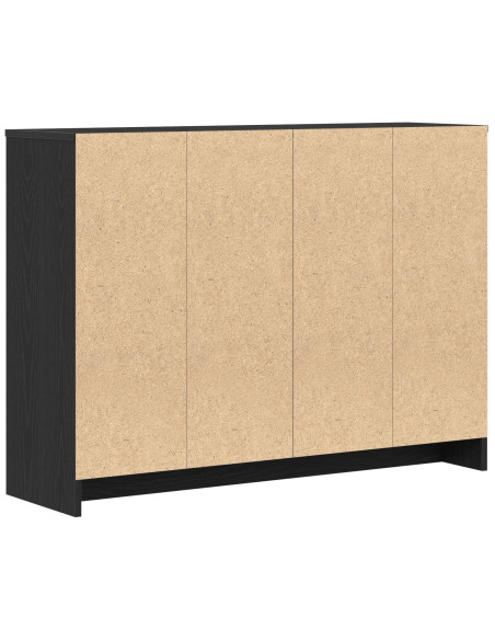 Mobile Nero Rovere 102x33x75 cm in Legno Ingenerizzato