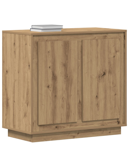 Sideboard  in rovere artisanale 80x34x75 cm in legno ingegnerizzato