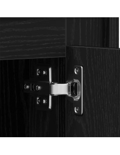 Credenza Rovere Nero 80 x 40 x 75 cm Legno multistrato