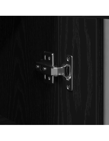 Armadietto a muro Rovere Nero 69,5 x 34 x 90 cm