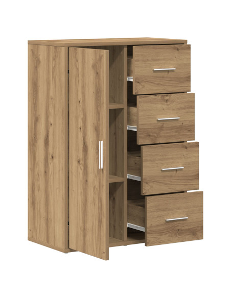Sideboard in Quercia Artigianale 60x31x84 cm in Legno Ingegnerizzato