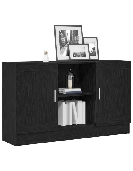 Credenza Rovere Nero 120 x 30,5 x 70 cm Legno multistrato