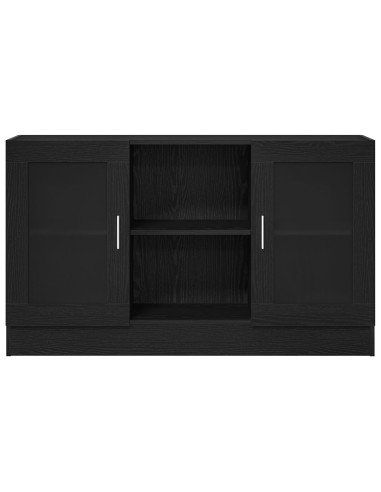 Credenza Rovere Nero 120 x 30,5 x 70 cm Legno multistrato