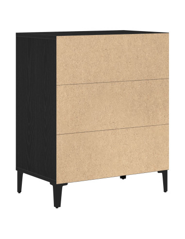 Credenza Rovere Nero 57 x 35 x 70 cm Legno multistrato