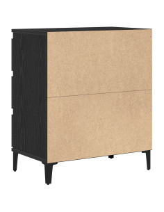 Credenza Rovere Nero 60 x 35 x 70 cm Legno multistrato