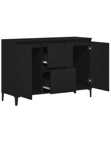 Credenza Rovere Nero 104 x 35 x 70 cm Legno multistrato