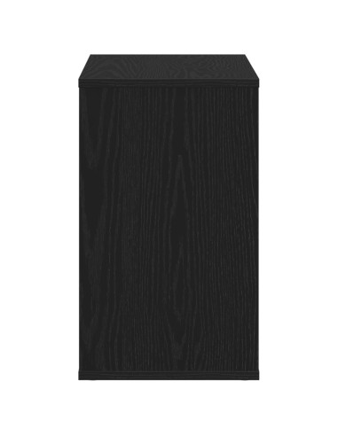 Credenza Rovere Nero 60 x 30 x 50 cm Legno multistrato