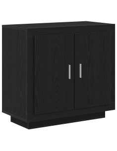 Credenza Rovere Nero 80 x 40 x 75 cm Legno multistrato