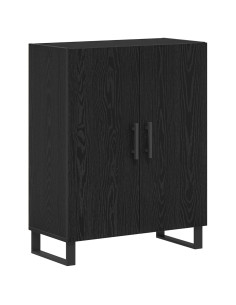 Credenza Rovere Nero 69,5 x 34 x 90 cm Legno multistrato