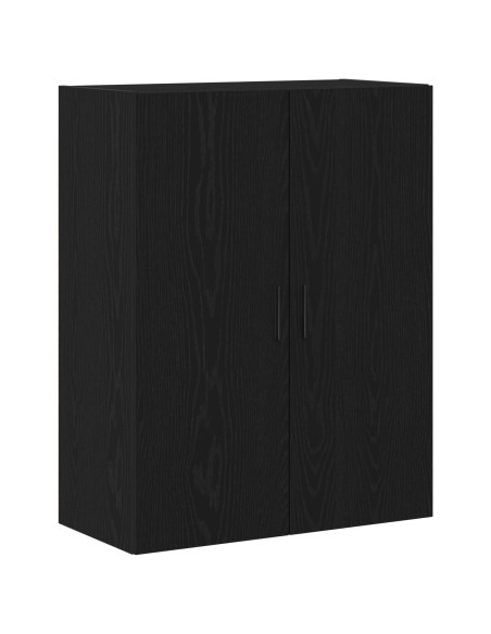 Armadio a muro  Nero Rovere 69,5x34x90 cm in legno ingegnerizzato