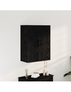Mobile a muro Rovere Nero 69,5 x 34 x 90 cm Legno multistrato