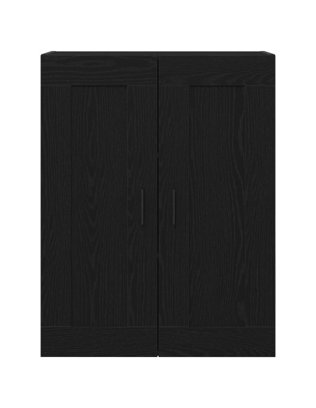Mobiletto da parete in rovere nero di  69,5x34x90 cm in legno ingegnerizzato
