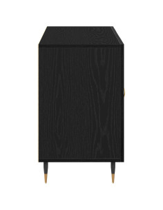 Credenza Rovere Nero 100 x 36 x 60 cm Legno multistrato