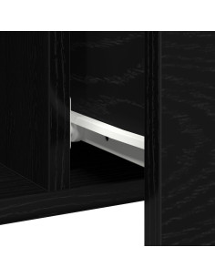 Credenza Rovere Nero 100 x 36 x 60 cm Legno multistrato
