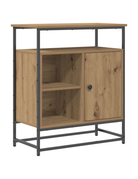 Sideboard Artisan Quercia 69x35x80 cm Legno ingegnerizzato e Acciaio
