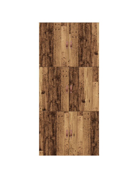 Struttura Letto con Contenitore in Legno Invecchiato 80x200 cm