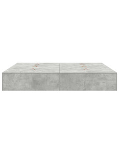Struttura letto con contenitore Grigio cemento 200 x 200 cm
