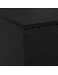 Struttura letto con contenitore Rovere Nero 140 x 200 cm