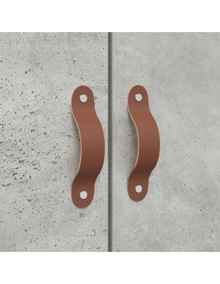 Struttura letto con contenitore Grigio cemento 160 x 200 cm