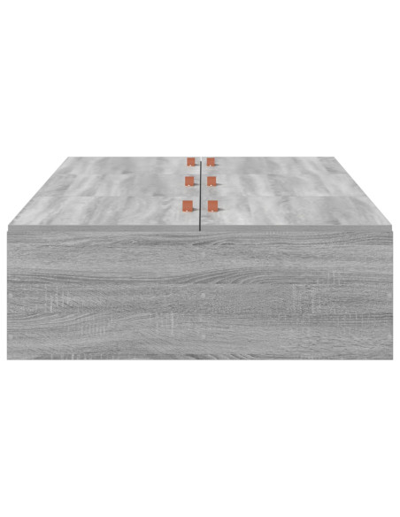 Struttura letto con contenitore Grigio Sonoma 90 x 190 cm