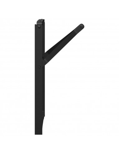 Gambe per panchina da birra 2 pcs Pieghevoli Nero Acciaio zincato
