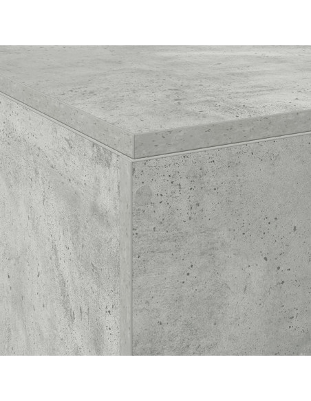 Struttura Letto con Contenitore Grigio Cemento 120x190 cm