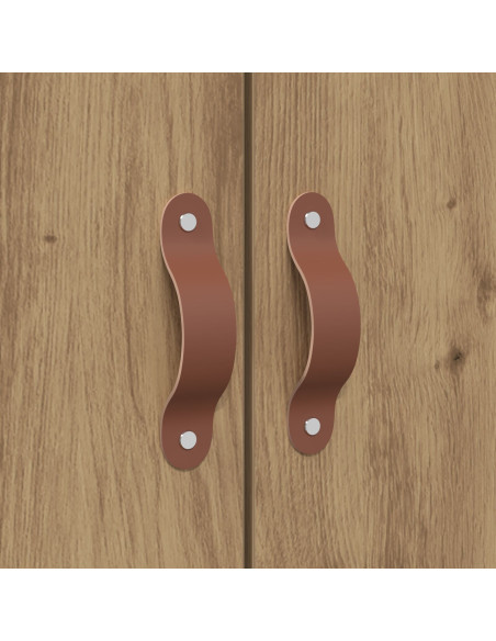 Struttura letto con contenitore Rovere artigianale 120 x 190 cm