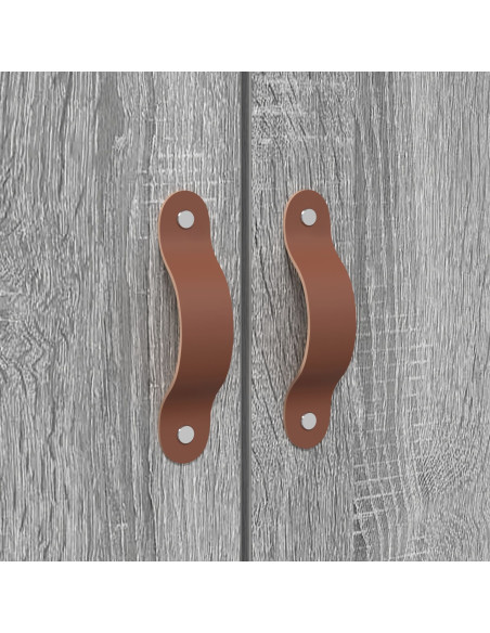 Struttura letto con contenitore Grigio Sonoma 140 x 190 cm