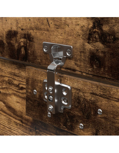 Struttura letto con contenitore Rovere fumé 135 x 190 cm