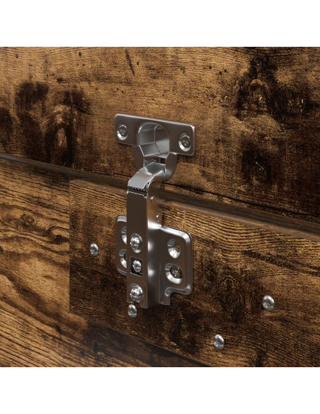 Struttura letto con contenitore Rovere fumé 135 x 190 cm