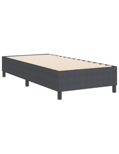 Struttura letto piattaforma Grigio scuro 90 x 190 cm Tessuto