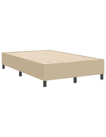 Letto Box Spring  Verde Chiaro Grigio 120x200 cm Tessuto Vellutato