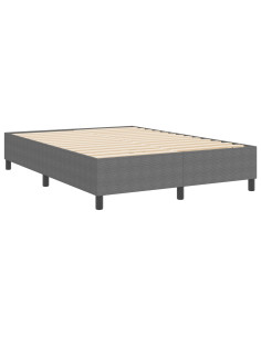 Struttura letto piattaforma Grigio chiaro 140 x 190 cm Tessuto