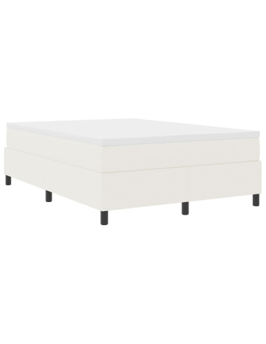 Struttura letto piattaforma Crema 140 x 200 cm Tessuto