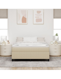 Struttura letto piattaforma Grigio Verde 140 x 200 cm Tessuto