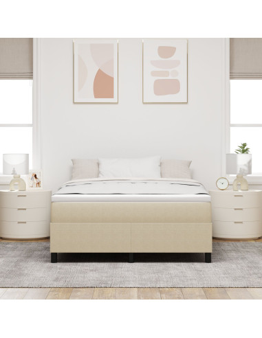 Struttura letto piattaforma Grigio Verde 140 x 200 cm Tessuto