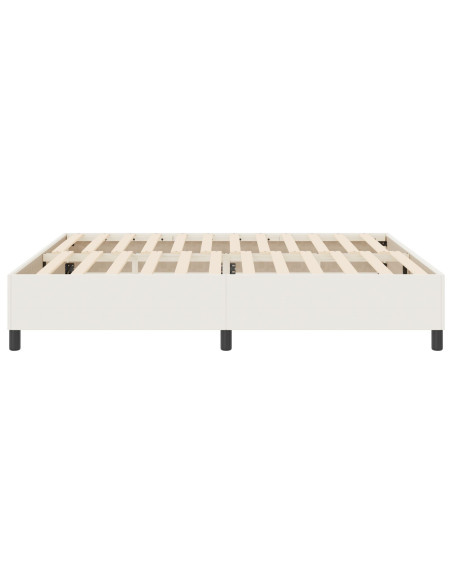 Letto Box Spring Crema Super King Tessuto A Coste