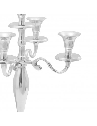 Portacandele  Argento 29x29x40 cm Alluminio