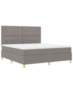 Letto a Sorgente LED con materasso Talpa 180 x 200 cm Tessuto