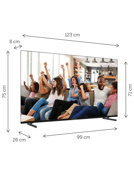 TV 55 THOMSON 4K  SMART UHD T2/C2S2 GOOGLE TV FRAMELESS