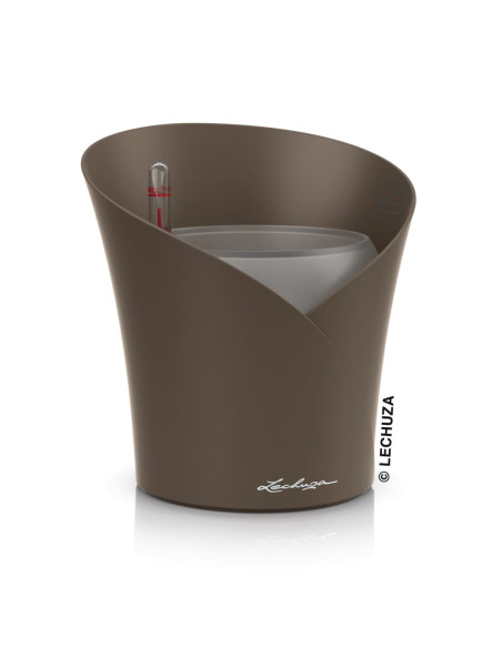 LECHUZA Fioriera ORCHIDEA ALL-IN-ONE Diametro 18 cm Tortora