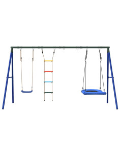Set Gioco da Esterno con Altalena Scala e Altalena a Nido 2