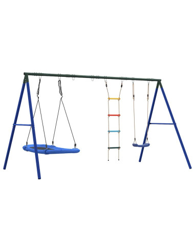 Set Gioco da Esterno con Altalena Scala e Altalena a Nido