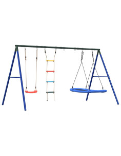 Set Gioco da Esterno con Altalena Scala e Altalena a Nido