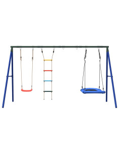 Set Gioco da Esterno con Altalena Scala e Altalena a Nido 2