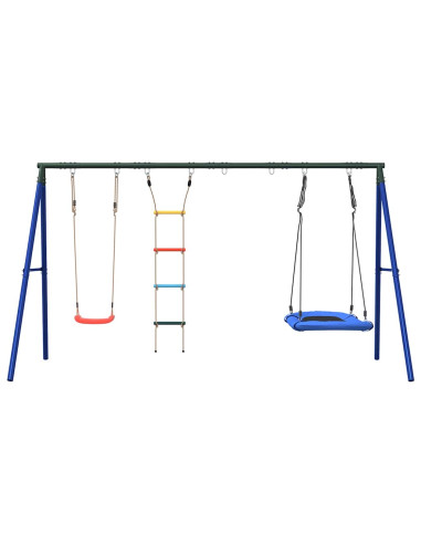 Set Gioco da Esterno con Altalena Scala e Altalena a Nido